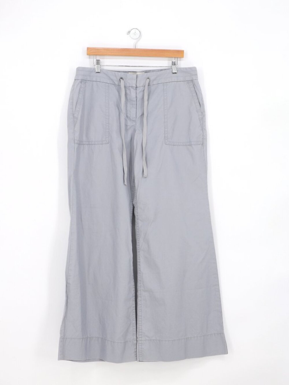 NWT J. CREW Women's Classic Twill Wide Leg Chino Pants in Gray Size 14